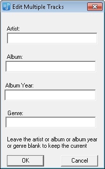edit multiple tracks dialog