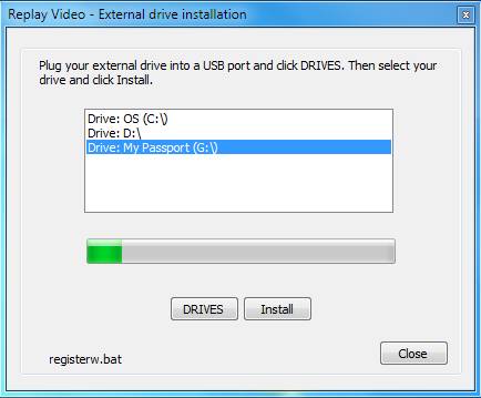 Replay Video Capture Thumb Drive Setup